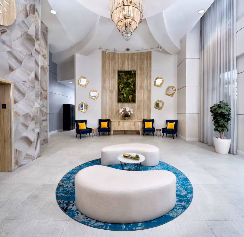 Las Olas Lobby - architectural photography by Rob-Harris