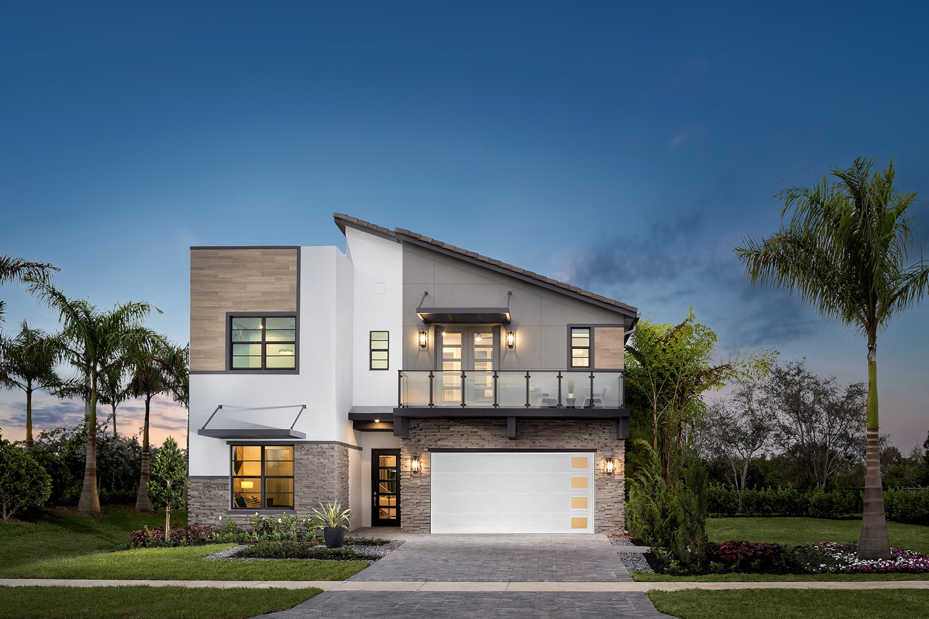 Shot of a modern home by Mettamy Homes